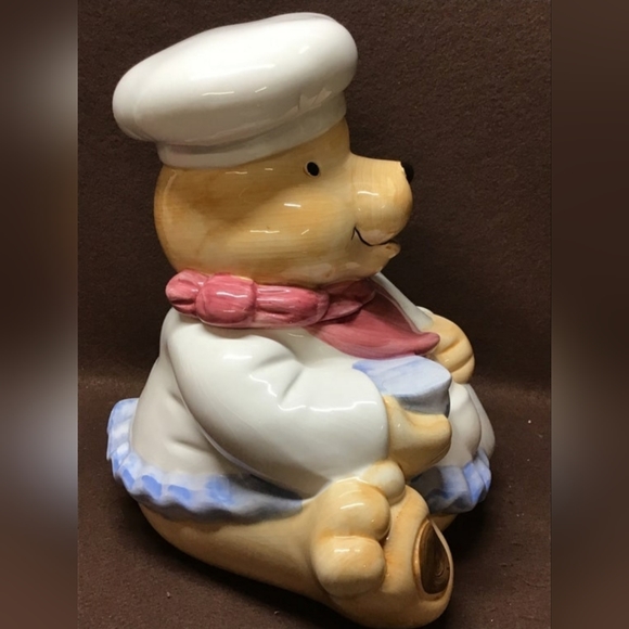 Sunshine teddy bear cookie jar ceramic multicolor large - Picture 4 of 10